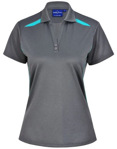 Picture of Winning Spirit, Ladies Sustainable Contrast SS Polo